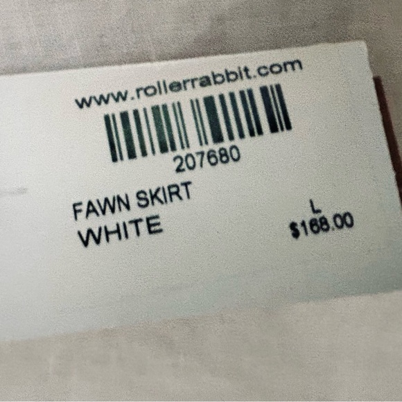 Roller Rabbit Fawn MIDI Linen Skirt-L - Picture 10 of 12